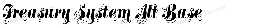Treasury System Alt Base字体转换